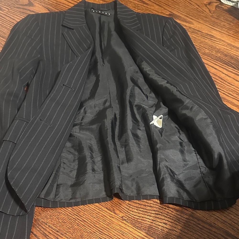 Sisley Black Striped Men's Blazer